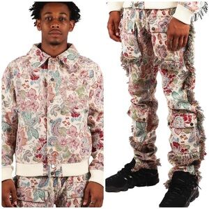 Majestik New York tapestry Jacket and Pants Set S